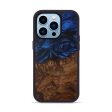 iPhone 14 Pro Wood+Resin Phone Case - Turkey (Dark Blue, 595953) Fashion