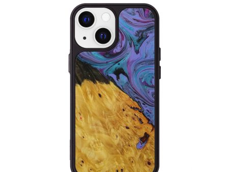 iPhone 13 mini Wood+Resin Phone Case - Perle (Purple, 591883) Hot on Sale