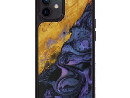 iPhone 12 Wood+Resin Phone Case - Rivah (Purple, 591876) Cheap