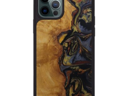 iPhone 12 Pro Max Wood+Resin Phone Case - Flore (Metallic, 591971) Hot on Sale