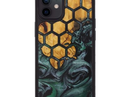 iPhone 12 Wood+Resin Phone Case - Celeste (Pattern, 595503) For Cheap