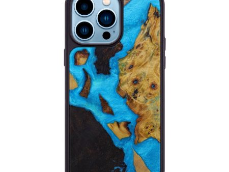 iPhone 14 Pro Max Wood+Resin Phone Case - Nanny (Mosaic, 593497) Online now