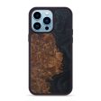 iPhone 14 Pro Max Wood+Resin Phone Case - Shantell (Pure Black, 595574) Online Sale