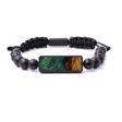 Bead Wood+Resin Bracelet - Vanna (Dark Green, 593402) Discount