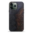 iPhone 13 Pro Max Wood+Resin Live Edge Phone Case - Canadian (Pure Black, 595484) Fashion