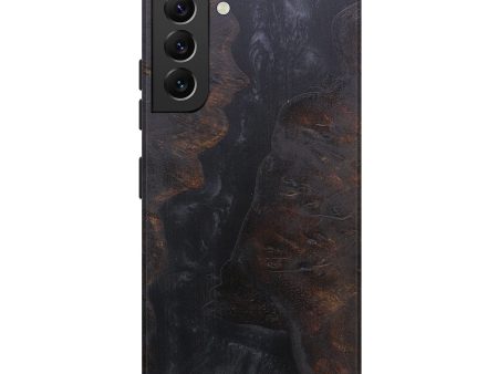 Galaxy S22 Plus Wood+Resin Live Edge Phone Case - James (Pure Black, 595476) Cheap