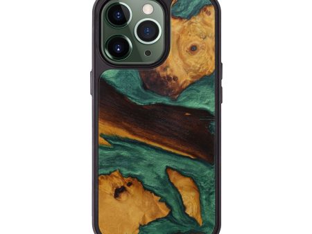 iPhone 13 Pro Wood+Resin Phone Case - Neysa (Mosaic, 596081) Sale