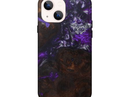 iPhone 13 Wood+Resin Live Edge Phone Case - Feliza (Purple, 594814) Supply