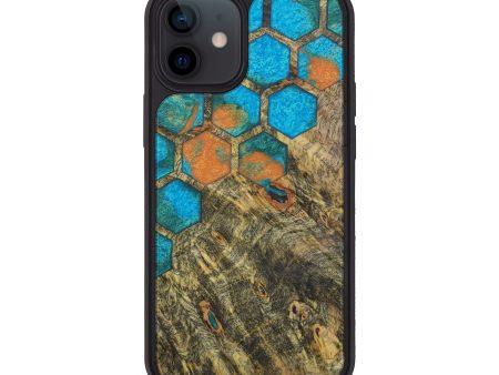 iPhone 12 mini Wood+Resin Phone Case - Catha (Pattern, 596032) Supply