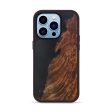 iPhone 14 Pro Wood+Resin Phone Case - Bennesa (Pure Black, 595736) Supply