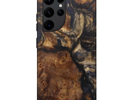 Galaxy S22 Ultra Wood+Resin Live Edge Phone Case - Deloris (Metallic, 594828) Online now