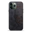 iPhone 13 Pro Max Wood+Resin Live Edge Phone Case - Devinne (Pure Black, 595481) Sale