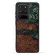 Galaxy S20 Ultra Wood+Resin Phone Case - Messa (Dark Green, 591900) For Cheap