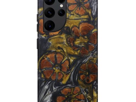 Galaxy S22 Ultra Wood+Resin Live Edge Phone Case - Sharone (Metallic, 594829) Fashion