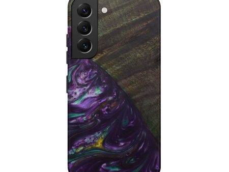 Galaxy S22 Wood+Resin Live Edge Phone Case - Lapkin (Purple, 594844) Discount