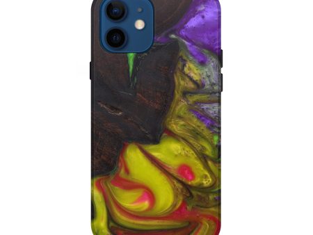 iPhone 12 Wood+Resin Live Edge Phone Case - Aviva (Purple, 594816) Hot on Sale