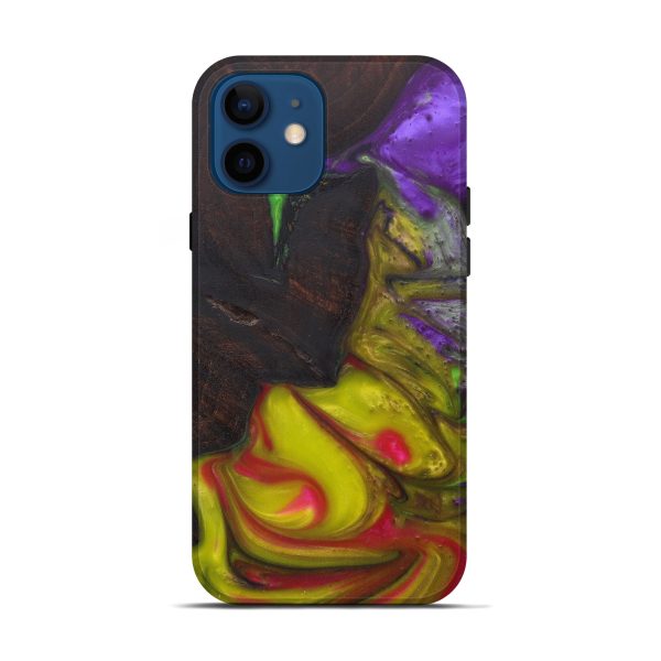 iPhone 12 Wood+Resin Live Edge Phone Case - Aviva (Purple, 594816) Hot on Sale