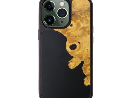 iPhone 13 Pro Wood+Resin Phone Case - Amari (Pure Black, 595704) Supply