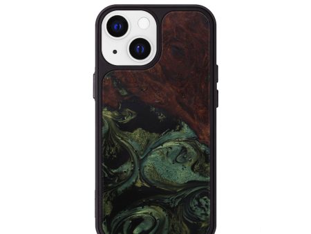 iPhone 13 mini Wood+Resin Phone Case - Macey (Dark Green, 593550) Online