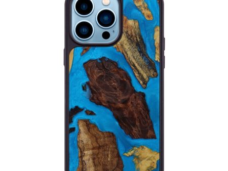 iPhone 14 Pro Max Wood+Resin Phone Case - Sami (Mosaic, 593456) For Discount