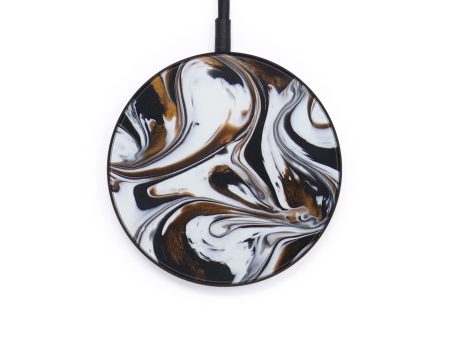 Circle ResinArt Wireless Charger - Cilla (Black & White, 591839) on Sale