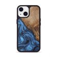 iPhone 13 Wood+Resin Phone Case - Harrietta (Dark Blue, 596160) Online