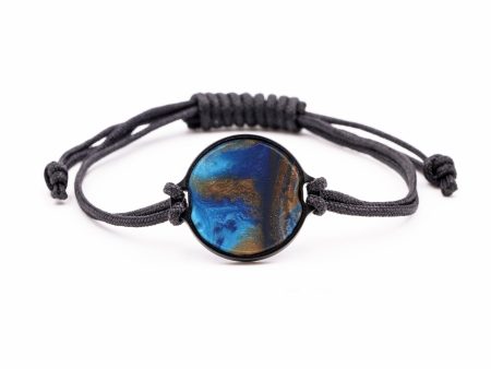 Circle ResinArt Bracelet - Rivy (Teal & Gold, 591950) Discount