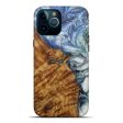 iPhone 12 Pro Max Wood+Resin Live Edge Phone Case - Eba (Light Blue, 595986) Fashion