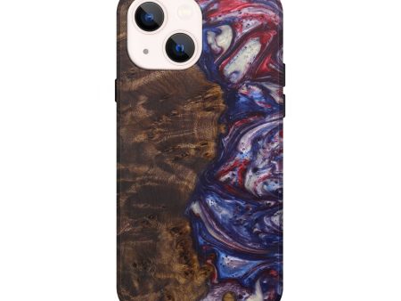 iPhone 14 Wood+Resin Live Edge Phone Case - Gen (Dark Blue, 594839) Online Hot Sale