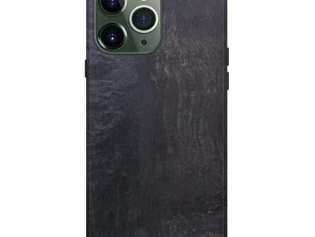 iPhone 13 Pro Max Wood+Resin Live Edge Phone Case - Class (Pure Black, 595489) Online Hot Sale