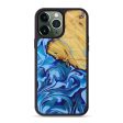 iPhone 13 Pro Max Wood+Resin Phone Case - Christye (Dark Blue, 591987) Fashion