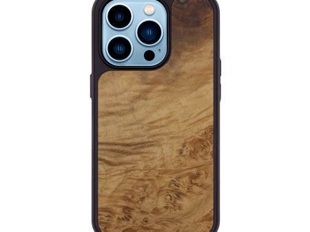 iPhone 14 Pro Burl Wood Phone Case - Jeremie (Maple Burl, 595855) For Sale