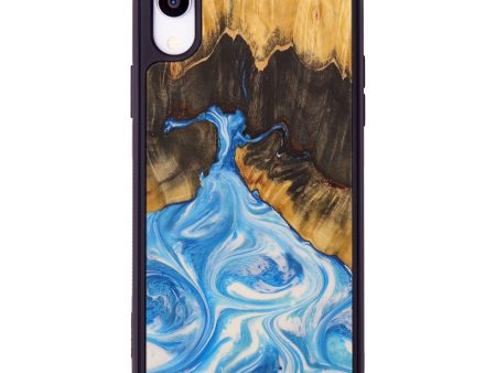 iPhone Xr Wood+Resin Phone Case - Leandro (Light Blue, 594080) For Discount