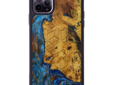 iPhone 11 Pro Max Wood+Resin Phone Case - Pate (Tactile, 592877) For Sale