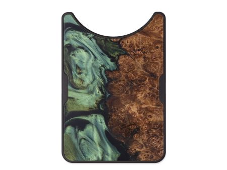 Alloy Wood+Resin Wallet - Canadian (Dark Green, 589989) on Sale