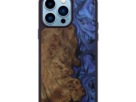 iPhone 14 Pro Max Wood+Resin Phone Case - Mahalia (Purple, 595370) Online Hot Sale