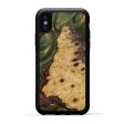 iPhone Xs Wood+Resin Phone Case - Isham (Dark Green, 589962) Fashion