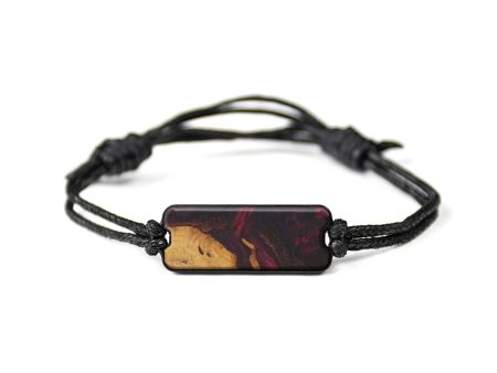 Classic Wood+Resin Bracelet - Rajeev (Dark Red, 588372) Cheap