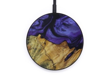 Circle Wood+Resin Wireless Charger - Chanelle (Purple, 592497) Sale