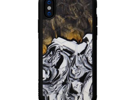 iPhone Xs Wood+Resin Phone Case - Glennie (Tactile, 592985) Hot on Sale