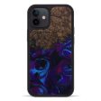 iPhone 12 Wood+Resin Phone Case - Florina (Purple, 587649) For Sale