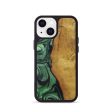 iPhone 13 mini Wood+Resin Phone Case - Christie (Dark Green, 590929) Cheap