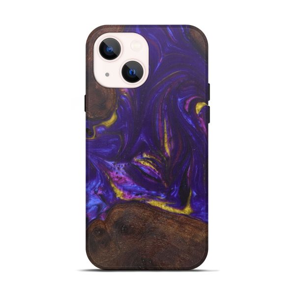 iPhone 13 Wood+Resin Live Edge Phone Case - Anda (Purple, 592508) Hot on Sale