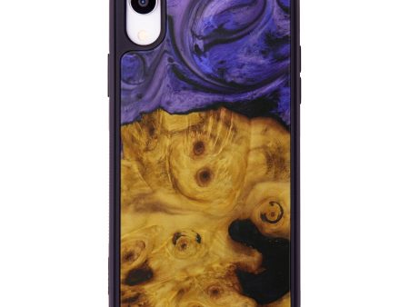 iPhone Xr Wood+Resin Phone Case - Keara (Purple, 595395) Online now