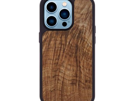 iPhone 14 Pro Burl Wood Phone Case - Bernadine (Maple Burl, 590466) For Sale