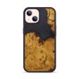 iPhone 14 Wood+Resin Phone Case - Felice (Pure Black, 593973) For Cheap