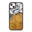 iPhone 14 Plus Wood+Resin Phone Case - Amalia (Black & White, 592713) Hot on Sale