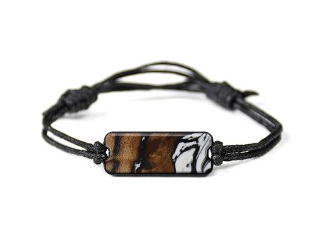 Classic Wood+Resin Bracelet - Kimihiko (Black & White, 594755) Online Sale