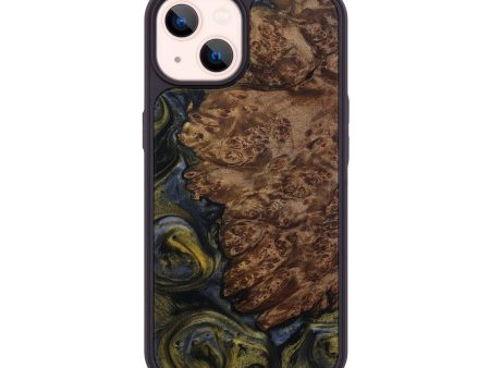 iPhone 14 Wood+Resin Phone Case - Henrieta (Metallic, 594601) Fashion