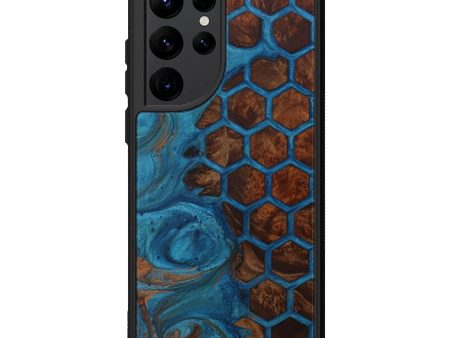 Galaxy S22 Ultra Wood+Resin Phone Case - Kimio (Pattern, 595461) Discount